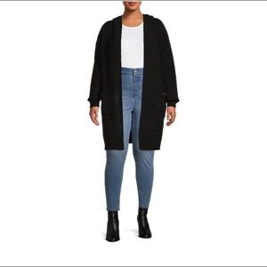 Terra & Sky Hooded Chenille Cardigan 2x